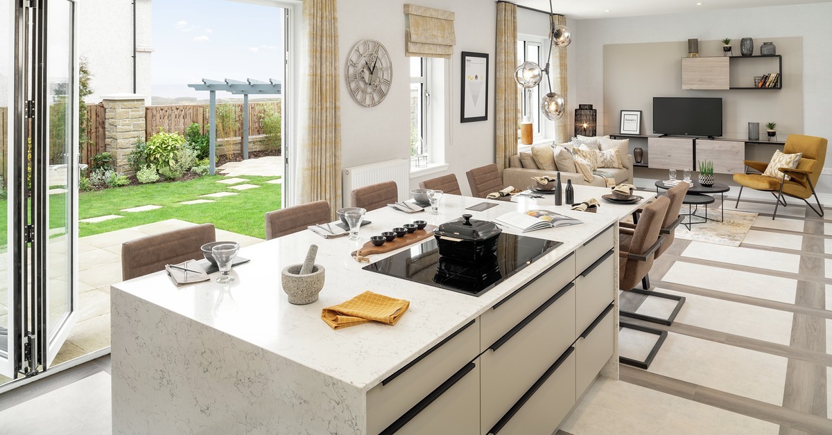 Vb1631522 Print Logan Kitchen To Family Area
